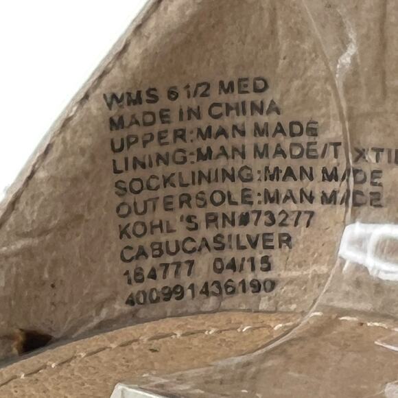 Candie's Open Toe Metallic Pumps Ankle Strap  Evening Formal Party Shoe 6.5 - Picture 2 of 11